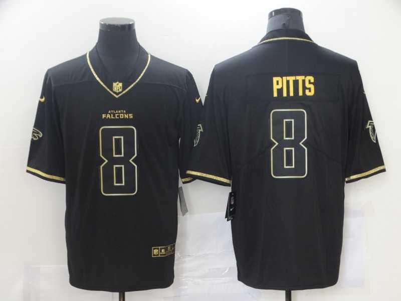 Nike Falcons 8 Kyle Pitts Black Gold Vapor Untouchable Limited Jersey,We sell and wholesale Nike Falcons 8 Kyle Pitts Black Gold Vapor Untouchable Limited Jersey on line form chian!